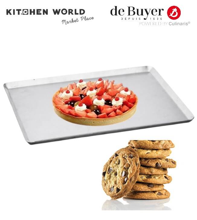 ถาดอบขนมอลูมิเนียมขอบเฉียง DE BUYER BW1359-40 ขนาด 30X40 ซม.